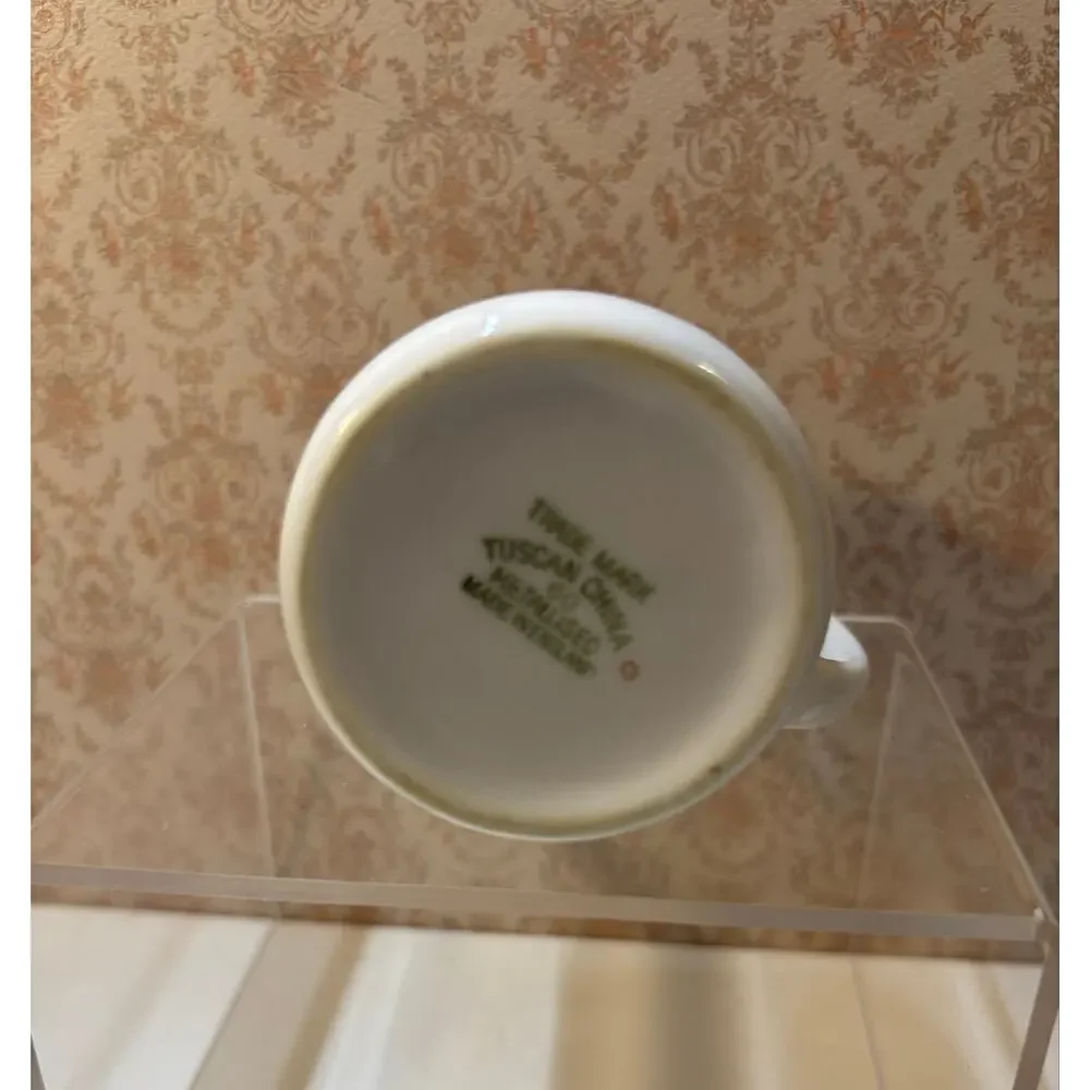 Vintage The Bermudiana Harmony Hall Hotel Floral Flower Tuscan China Creamer